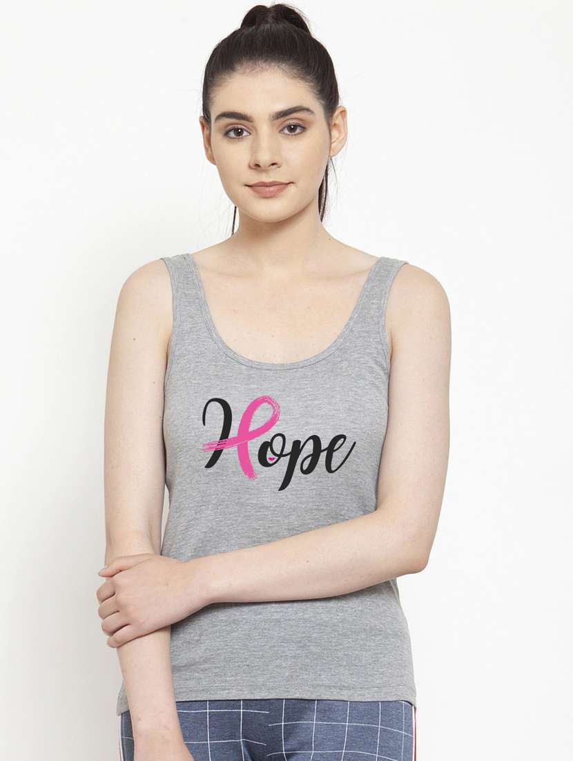 scoop neck graphic tank top  - 17807376 -  Zoom Image - 0