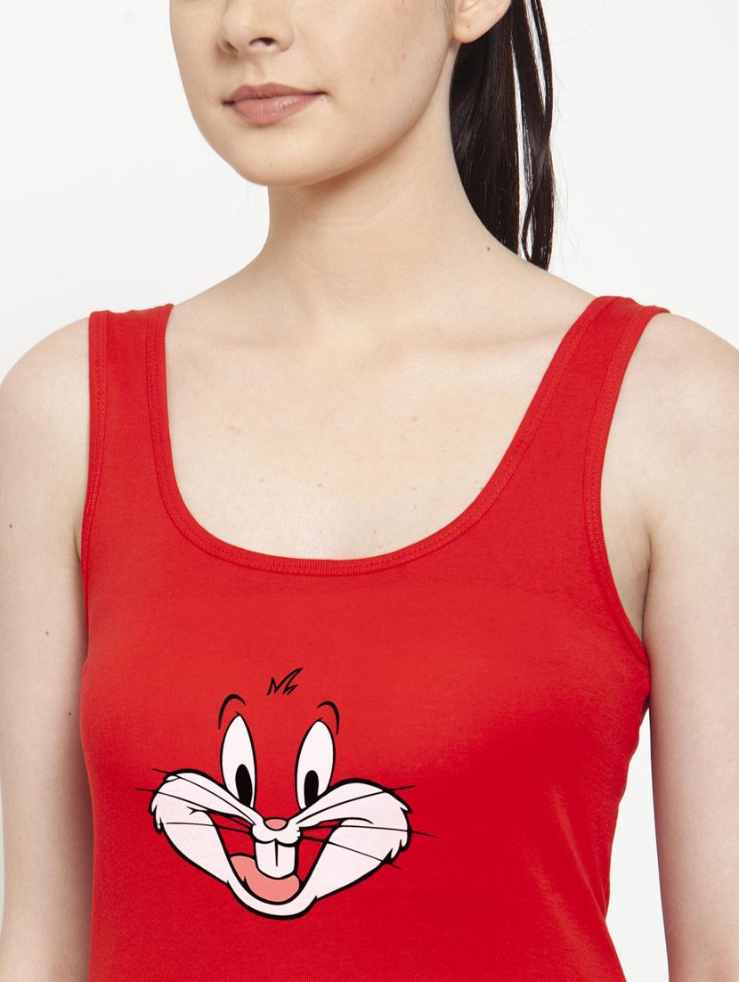 women's tank top shoulder strap top - 17807436 - Standard Image - 4