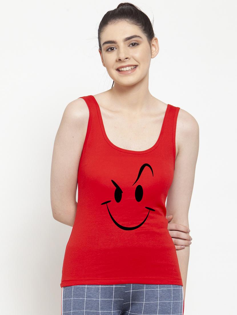 scoop neck graphic tank top - 17807483 - Zoom Image - 0