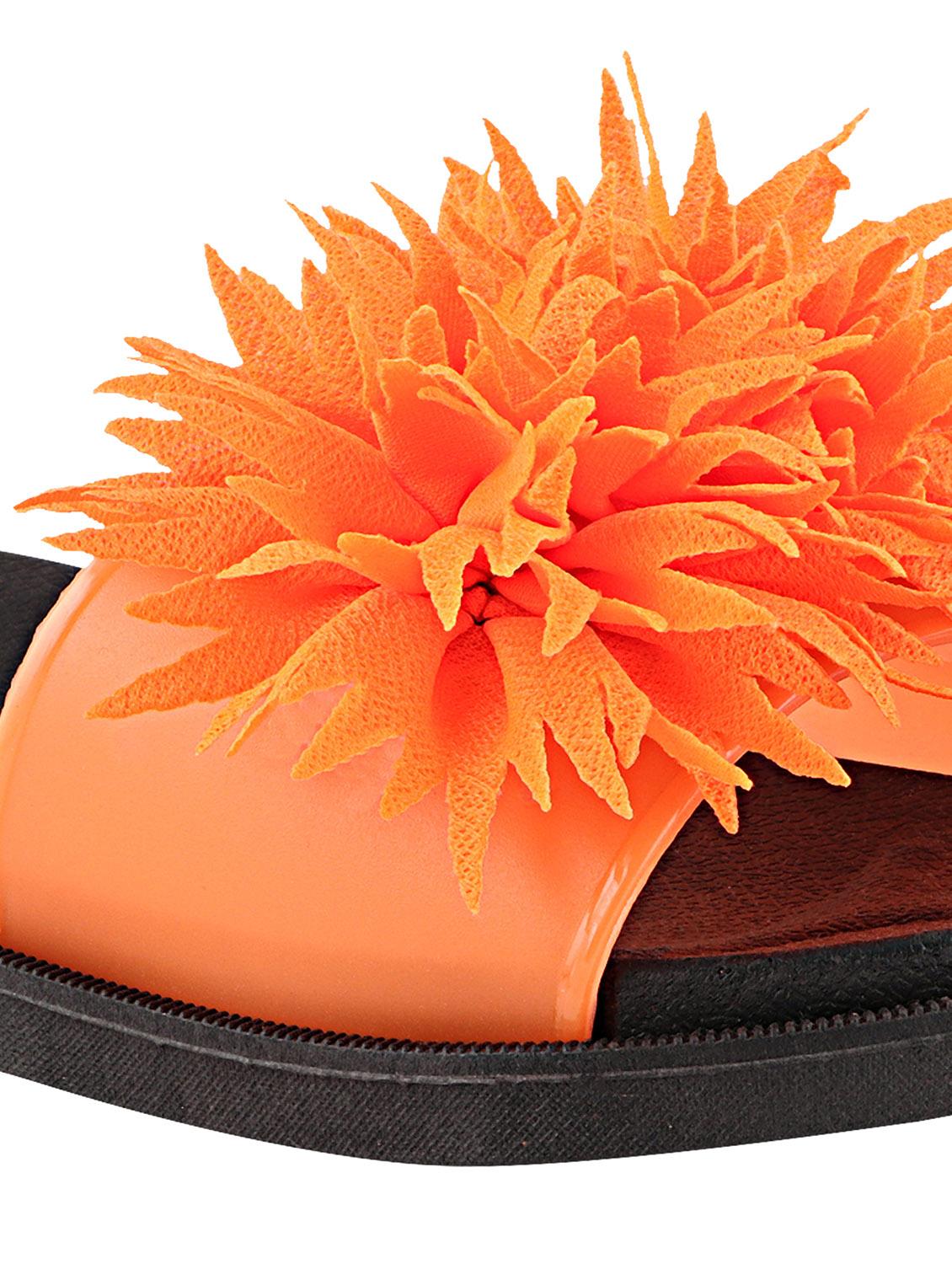 orange synthetic slippers flip flops - 17808263 - Standard Image - 6