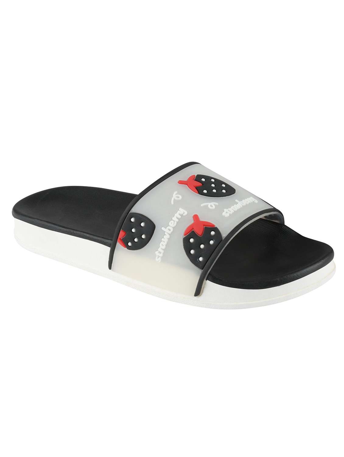 black slip on flip flop - 17808319 - Standard Image - 1