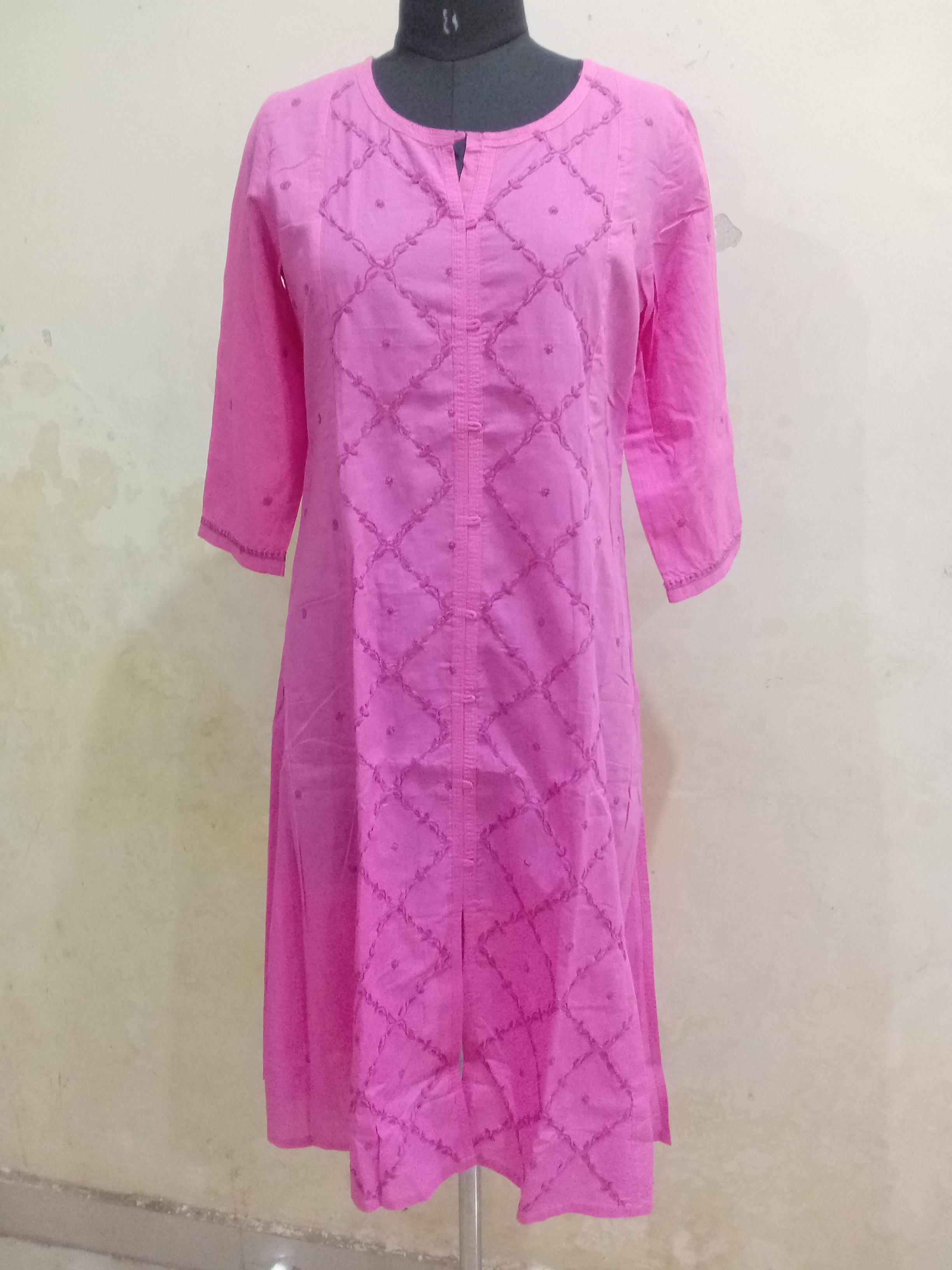 chikankari flairy kurtis  - 17809276 -  Standard Image - 1