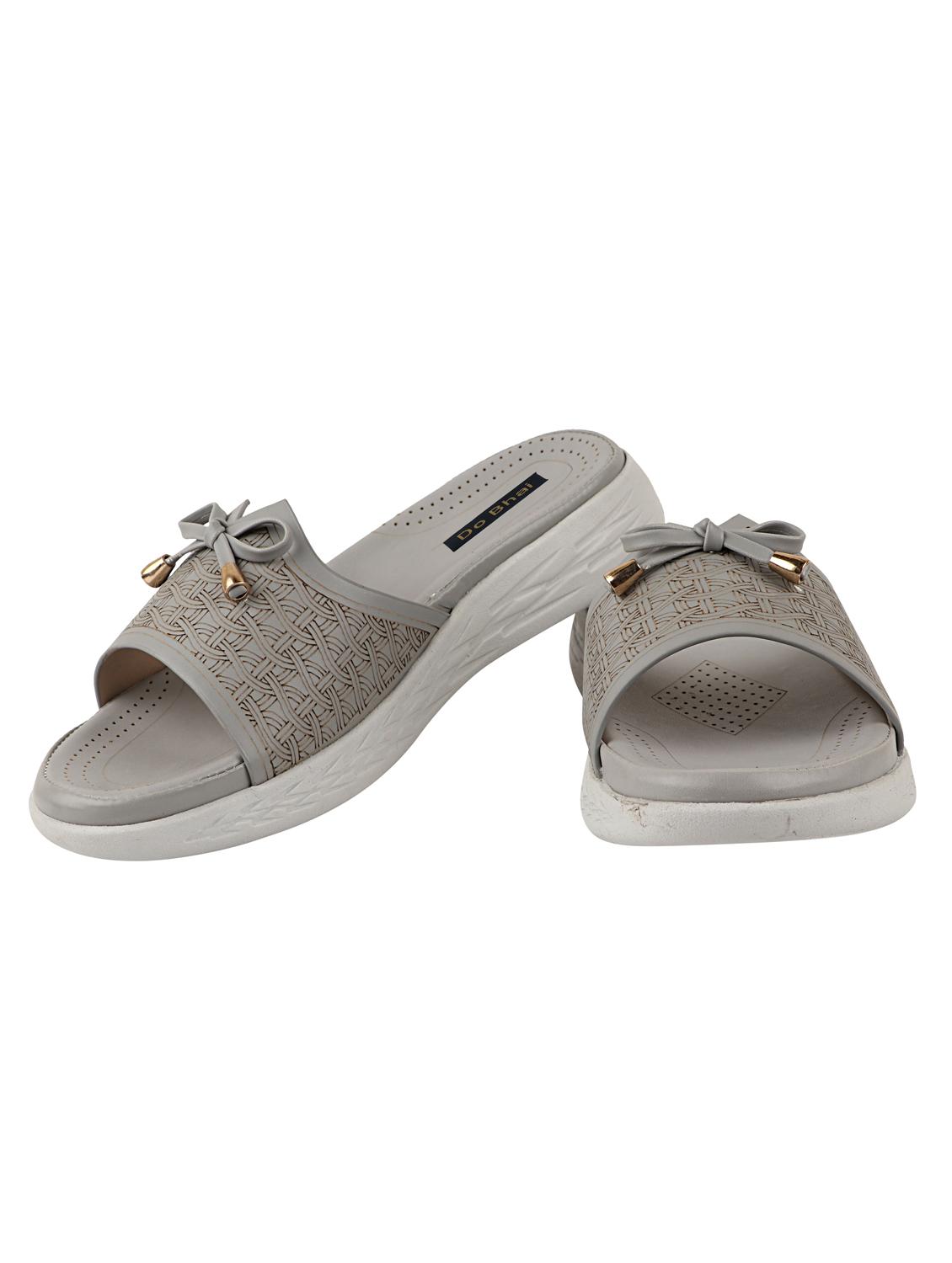 grey synthetic slip on sandals - 17809584 - Standard Image - 1