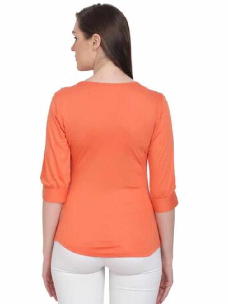 orange khadi top - 17809606 -  Standard Image - 1