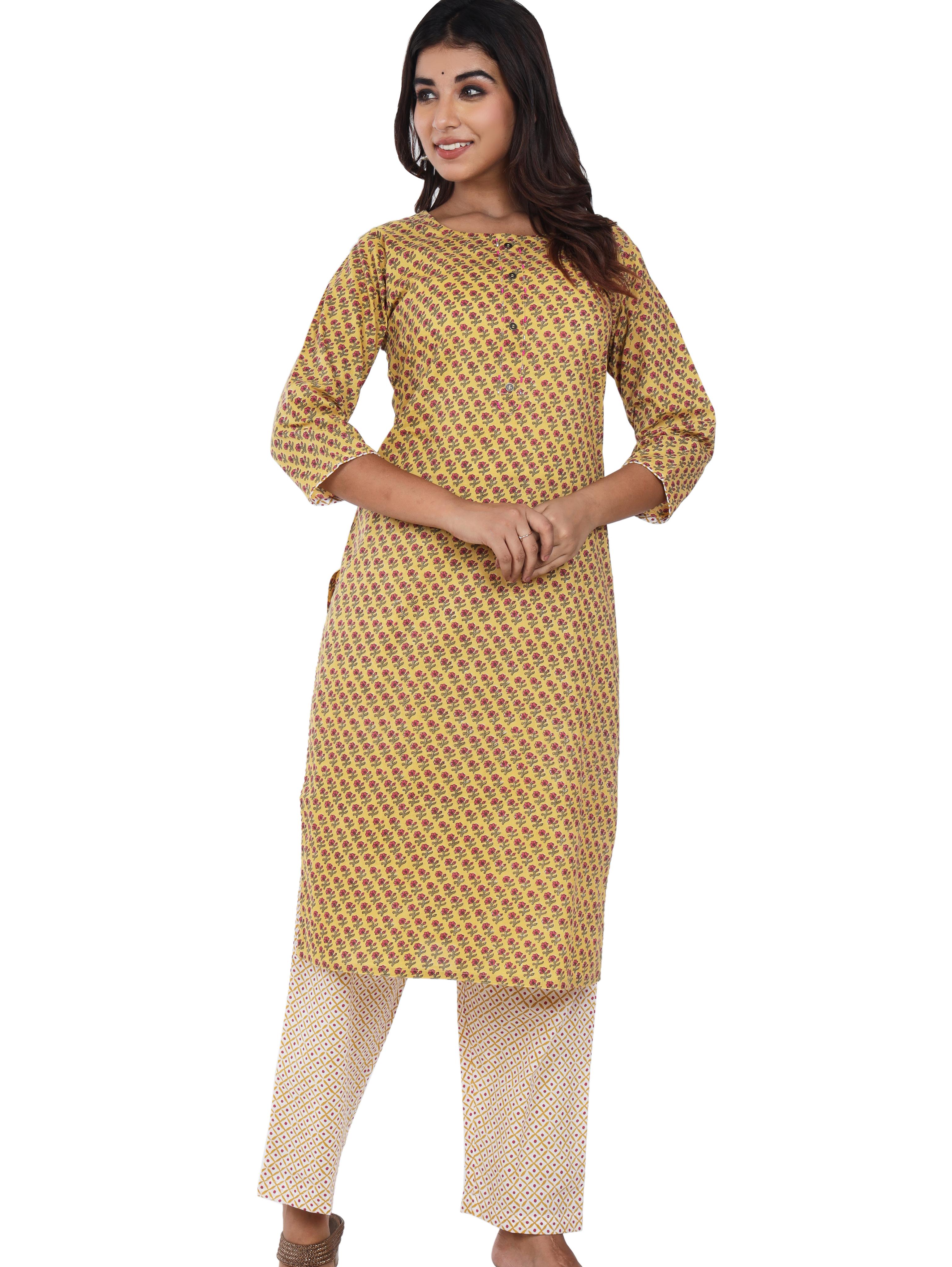 sequin crafts women's cotton printed kurti - 17810044 - Standard Image - 4