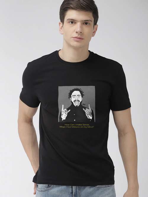black printed t-shirt - 17810178 -  Standard Image - 0
