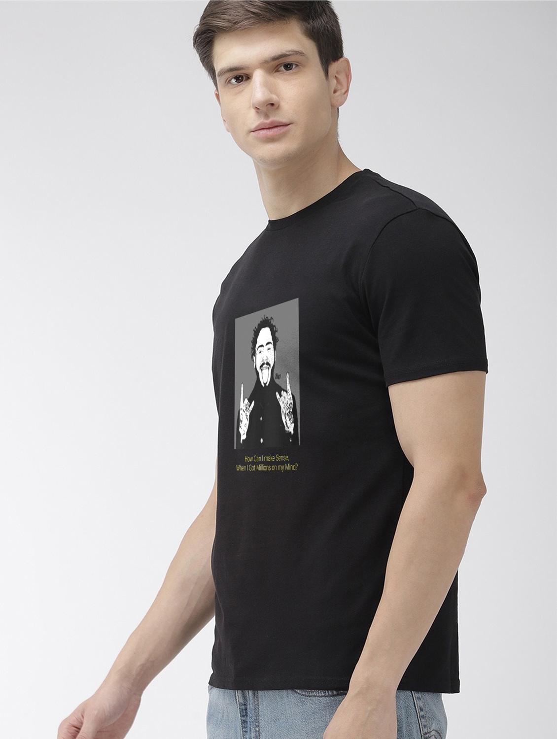 black printed t-shirt - 17810178 - Standard Image - 1