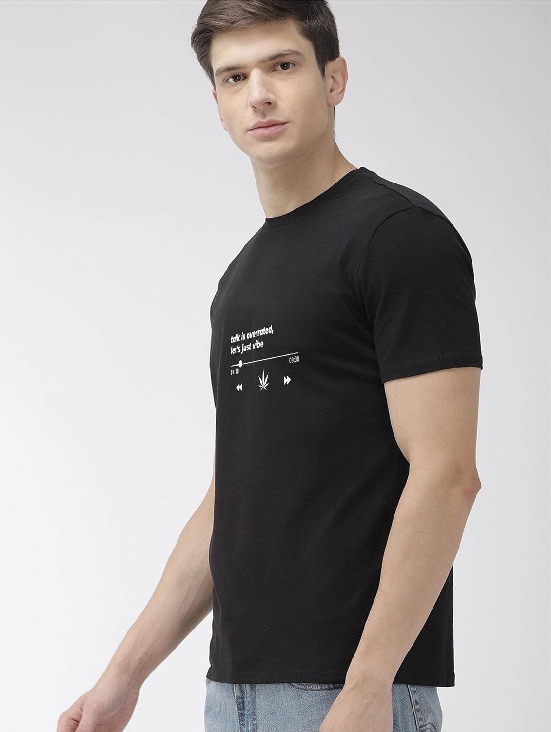 black printed t-shirt - 17810180 -  Standard Image - 1