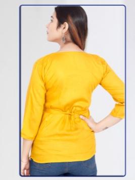 yellow fur top - 17810186 - Standard Image - 1