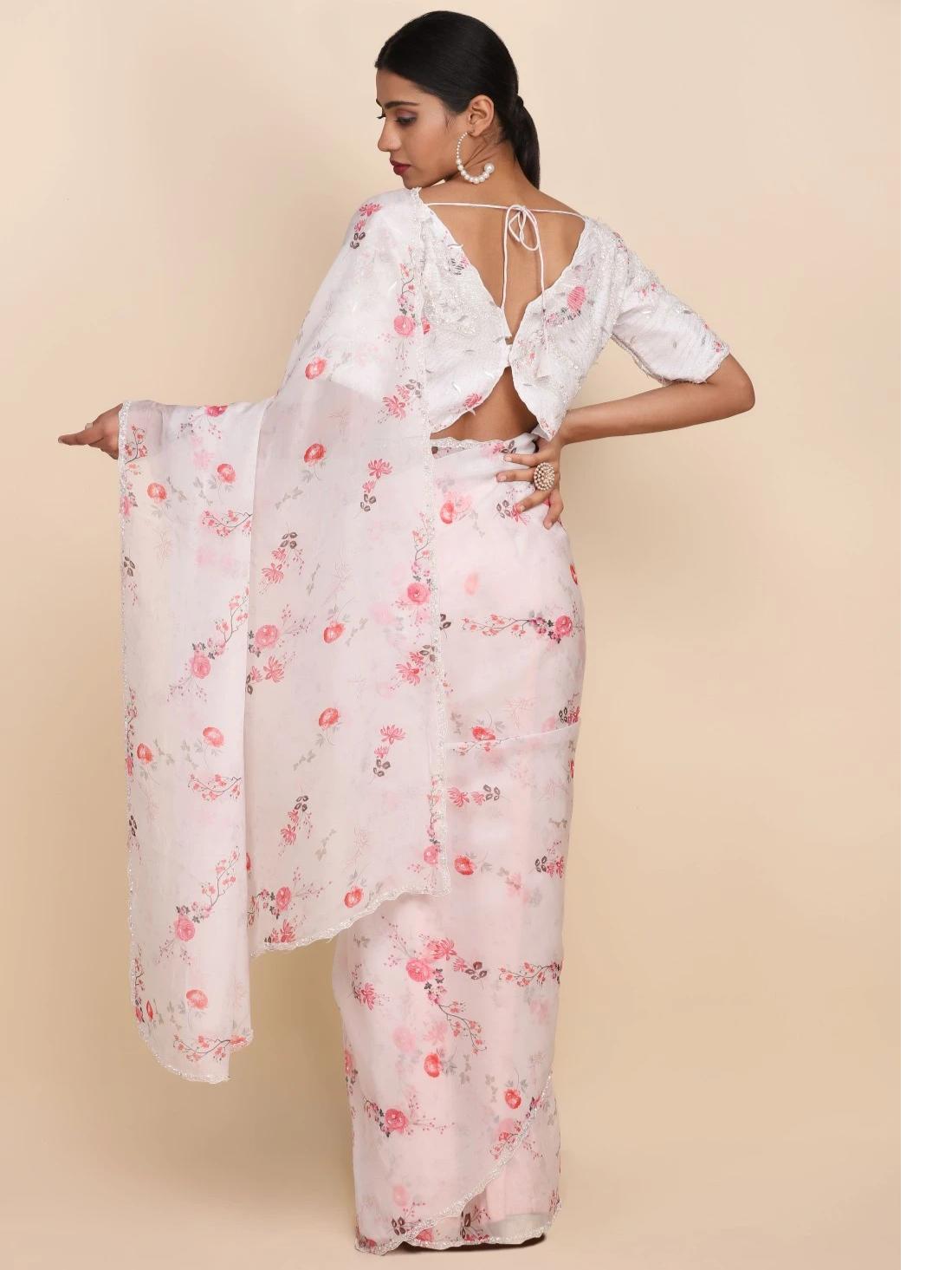silk blend women ethnic saree silk - 17810264 - Standard Image - 1