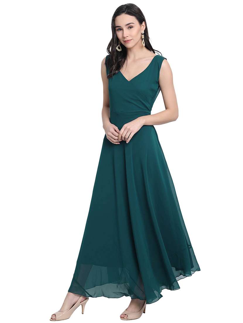 solid wrap dress