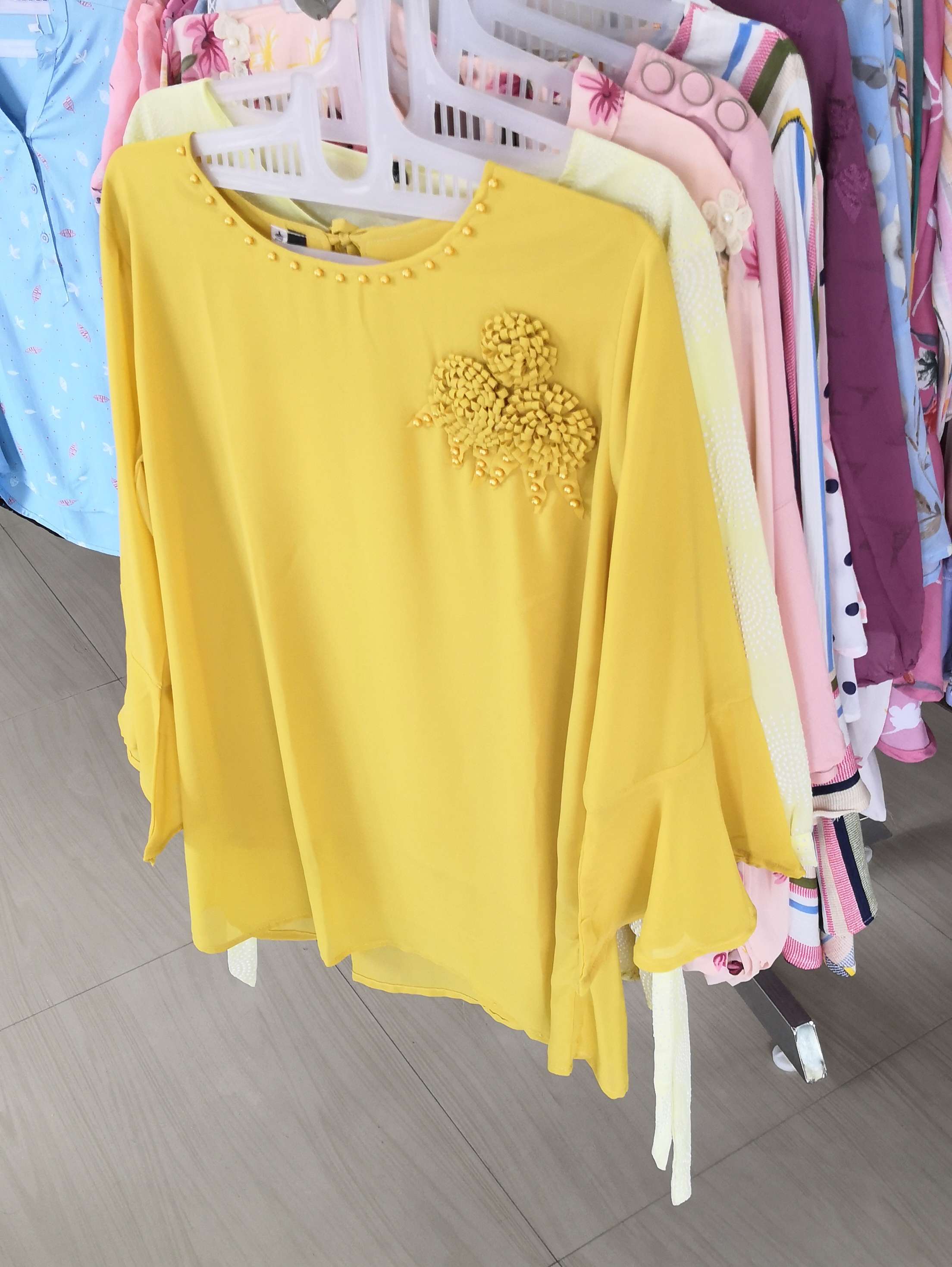 yellow cotton top - 17811168 -  Standard Image - 1