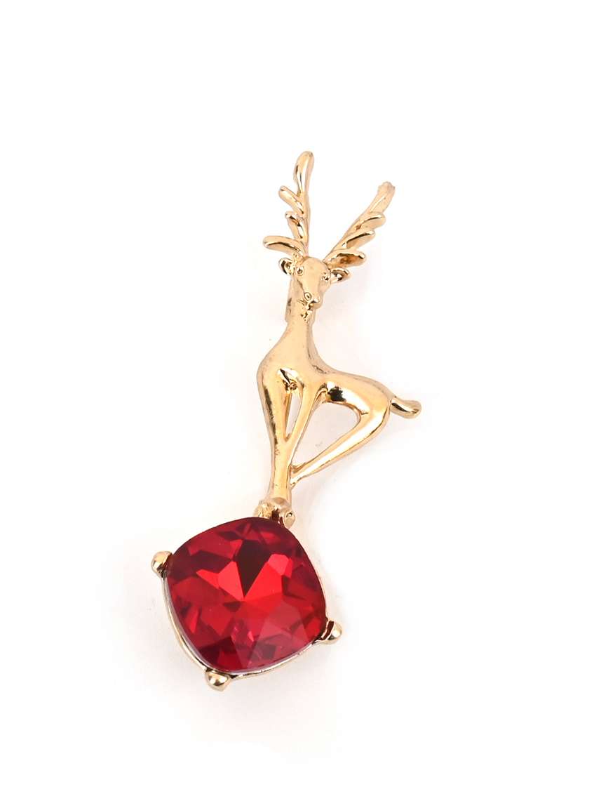 deer shaped unisex brooch for men  - 17812055 -  Standard Image - 1