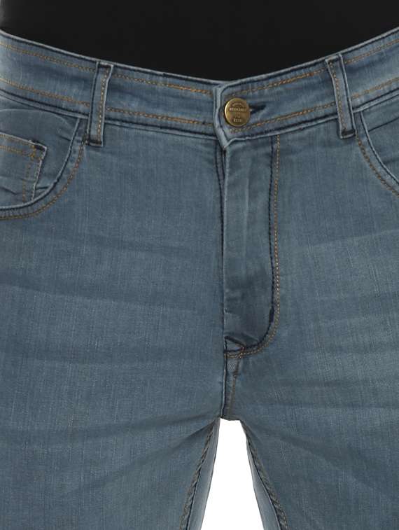blue light washed denim jeans - 17812175 - Standard Image - 4
