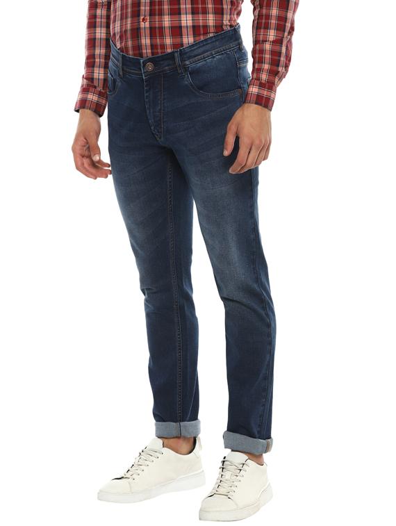 dark blue light washed denim jeans - 17812182 - Standard Image - 1
