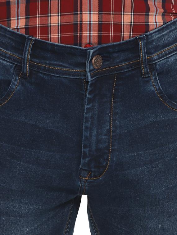 dark blue light washed denim jeans - 17812182 - Standard Image - 4