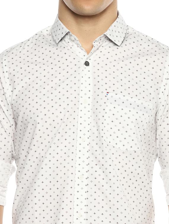 mens polka dots casual shirt - 17812203 - Standard Image - 4