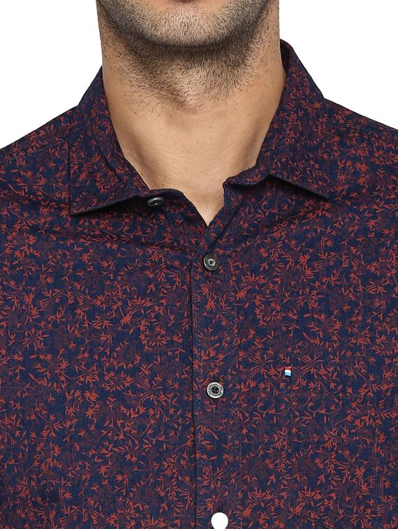 mens printed casual shirt - 17812205 - Standard Image - 4