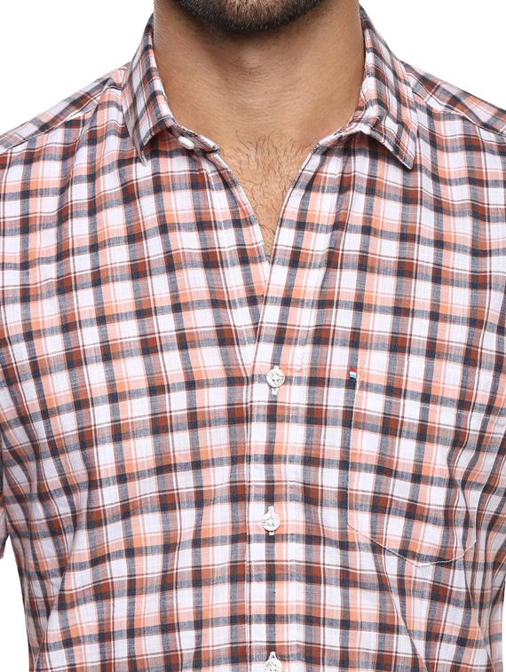 mens checks casual shirt - 17812208 - Standard Image - 4