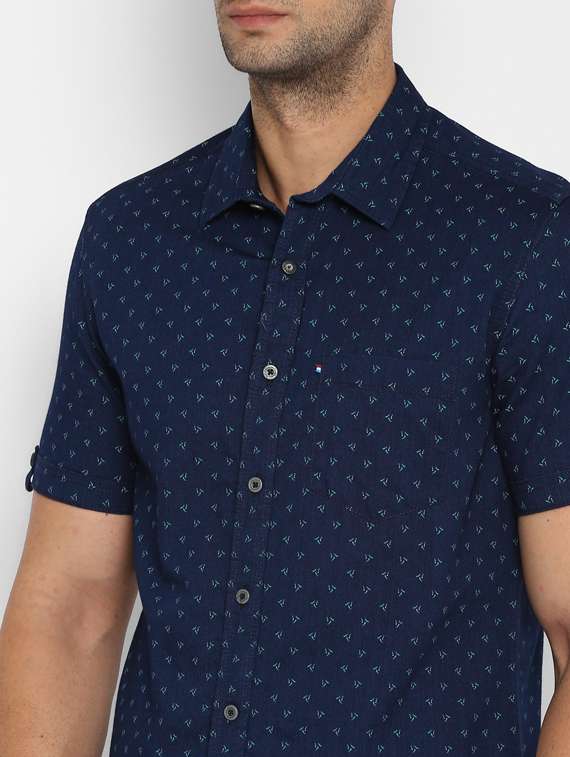mens printed casual shirt - 17812210 - Standard Image - 4
