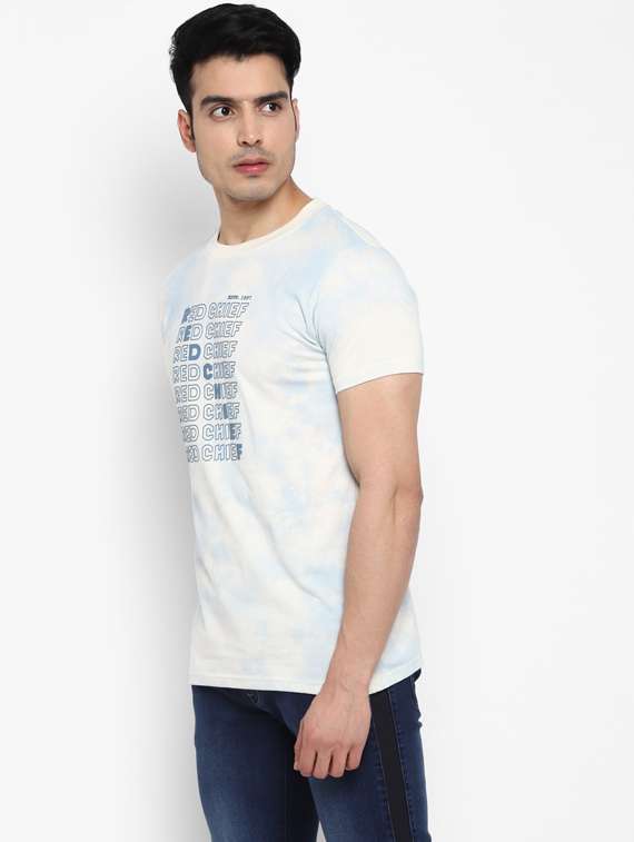white front print t-shirt - 17812234 -  Standard Image - 1