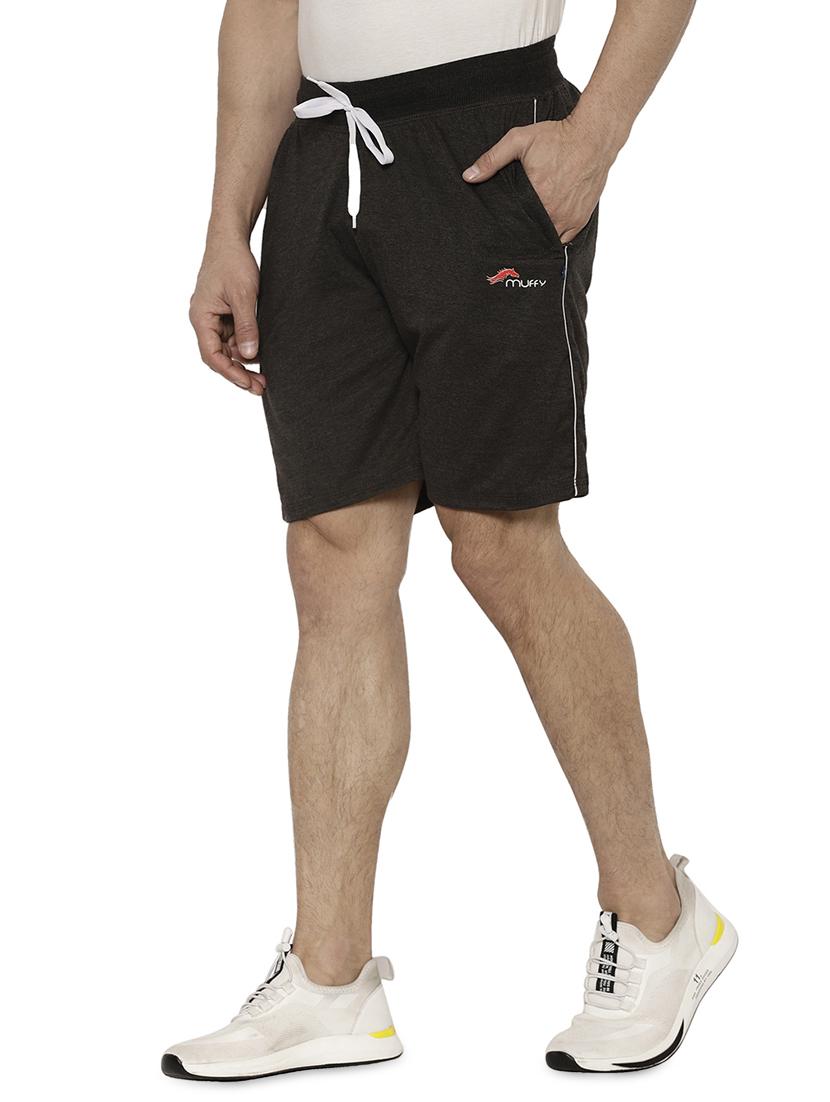 grey side striped shorts - 17812853 - Standard Image - 1
