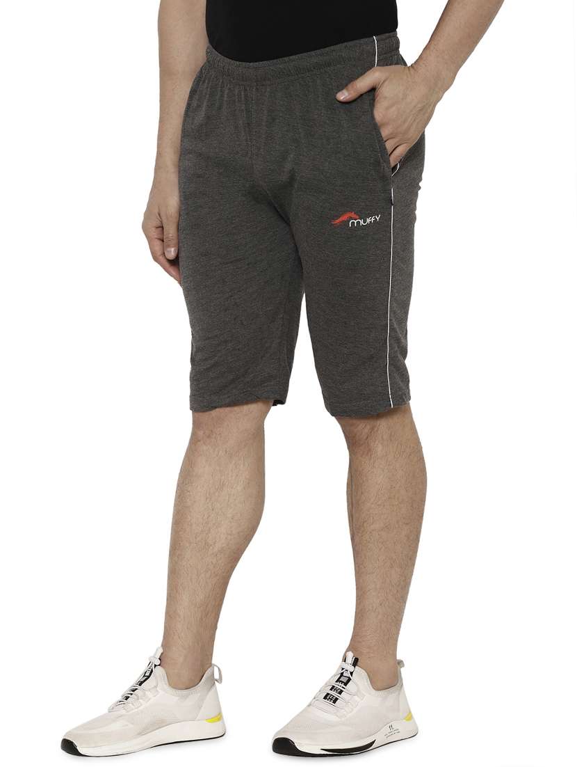 men solid mid rise bermuda - 17812857 - Standard Image - 1