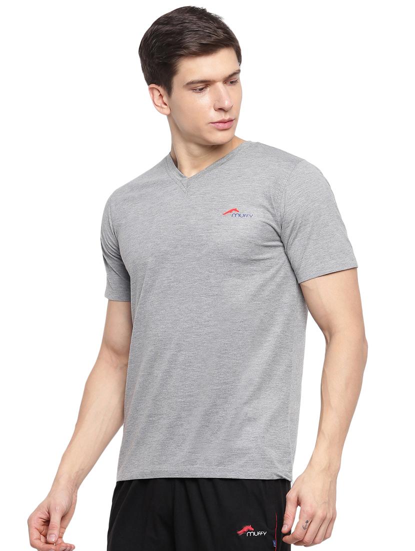 grey solid t-shirt - 17812883 -  Standard Image - 1