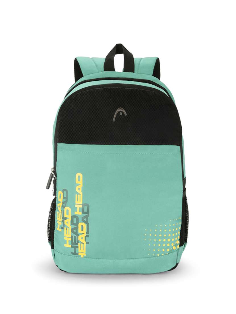 sea green polyester backpack