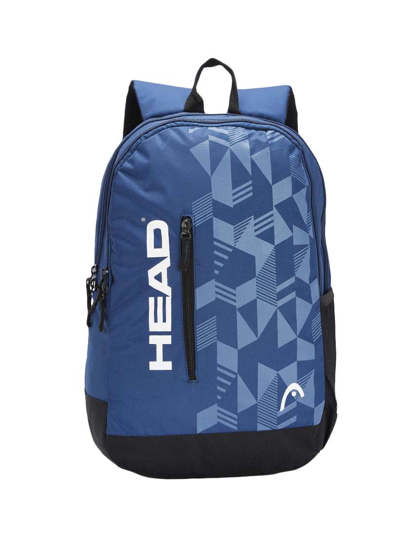 navy polyester backpack