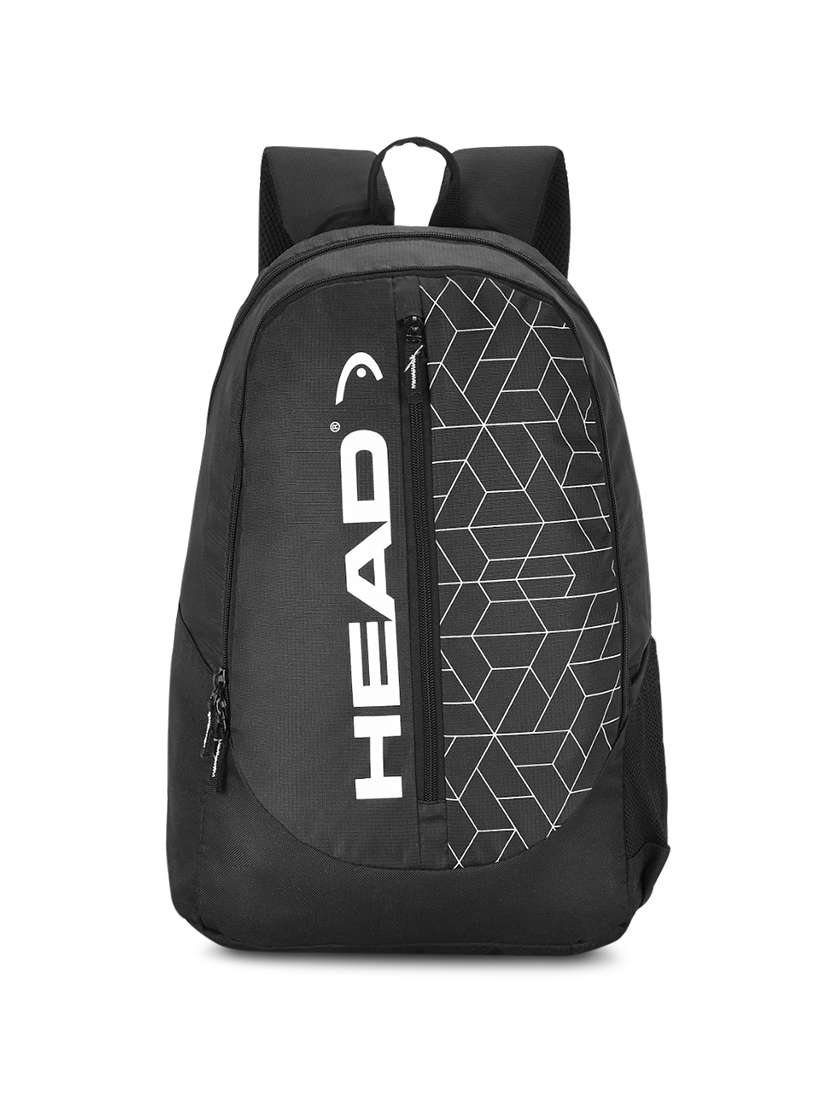 black  polyester backpack