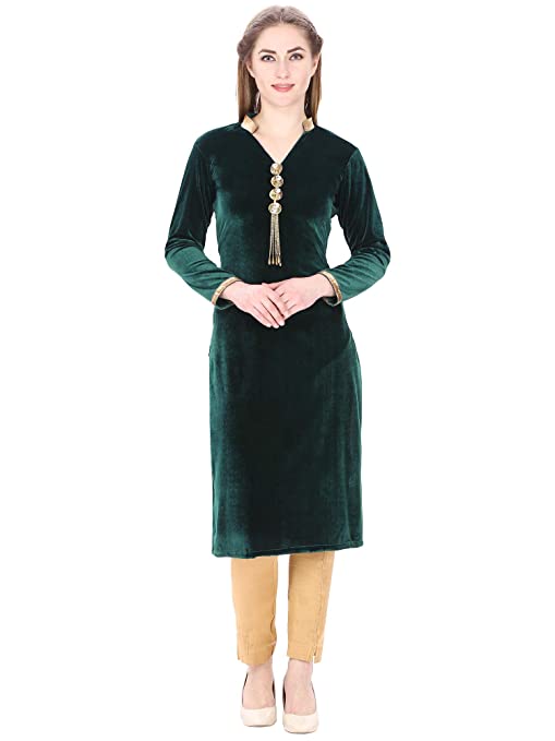 grey satin kurti - 17813444 - Standard Image - 1