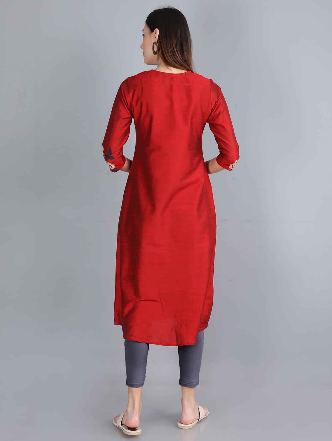 women's front slit kurta - 17813583 - Standard Image - 4