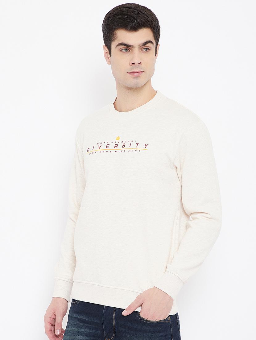 beige printed sweatshirt - 17813977 - Standard Image - 1