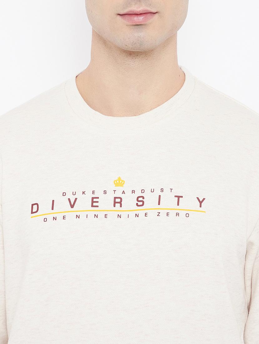 beige printed sweatshirt - 17813977 - Standard Image - 4