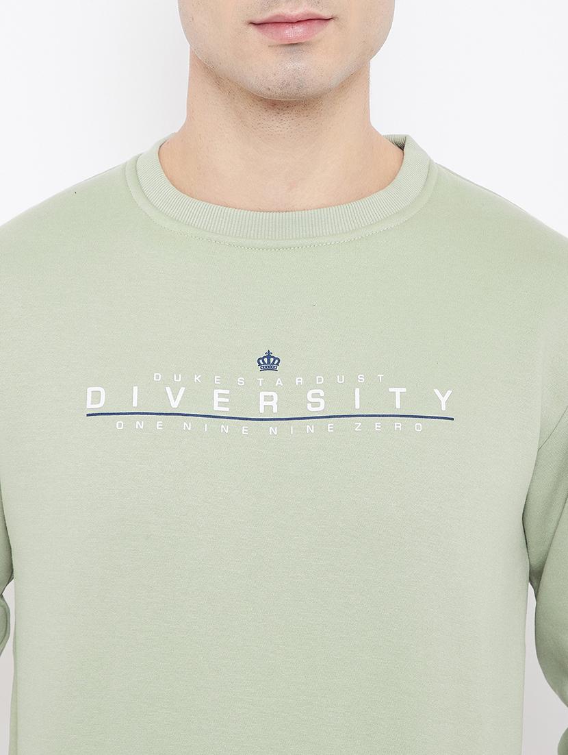 olive green printed sweatshirt - 17813978 - Standard Image - 4