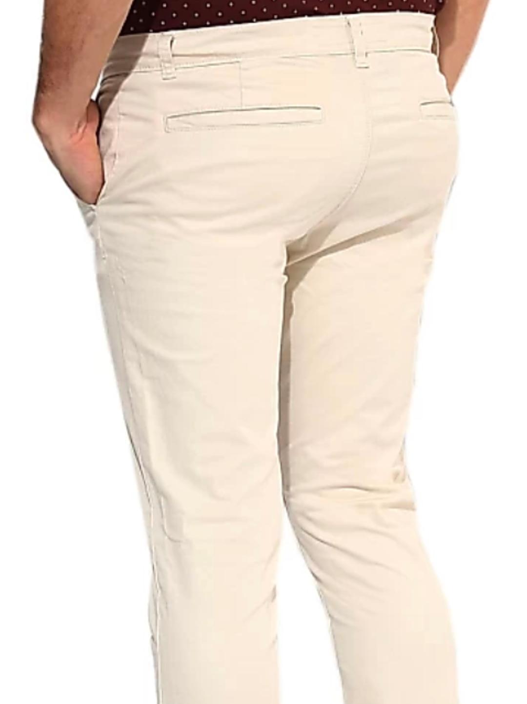 cream cotton blend trouser  - 17813998 -  Standard Image - 1
