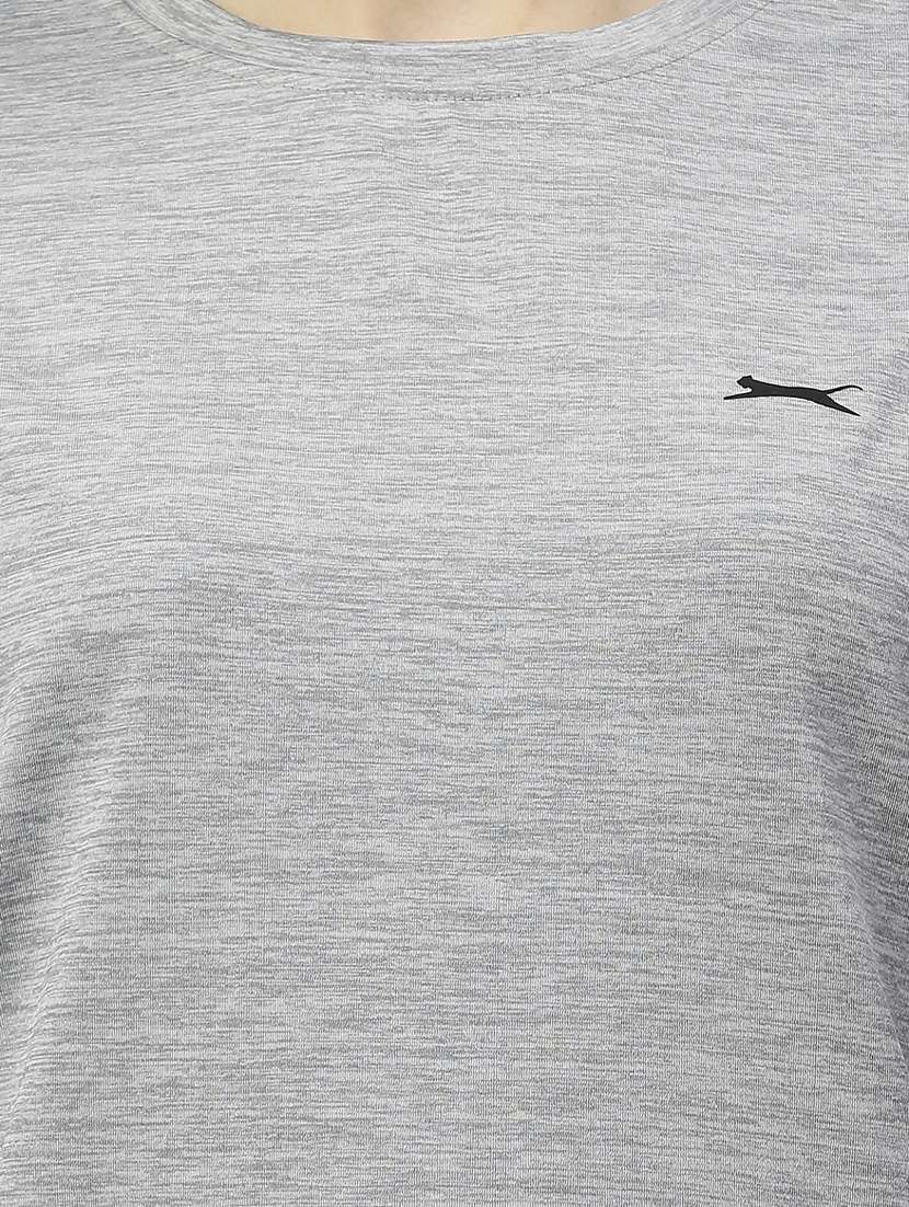 round neck melange tee  - 17814476 -  Standard Image - 4