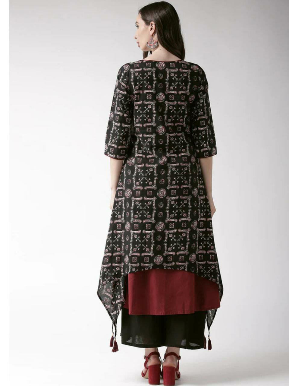 black cotton kurti - 17815432 -  Standard Image - 1
