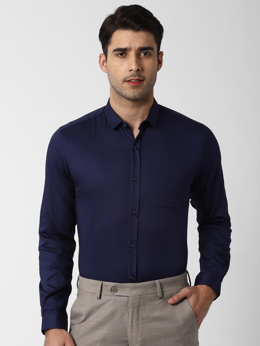 blue cotton shirt - 17818002 - Standard Image - 1
