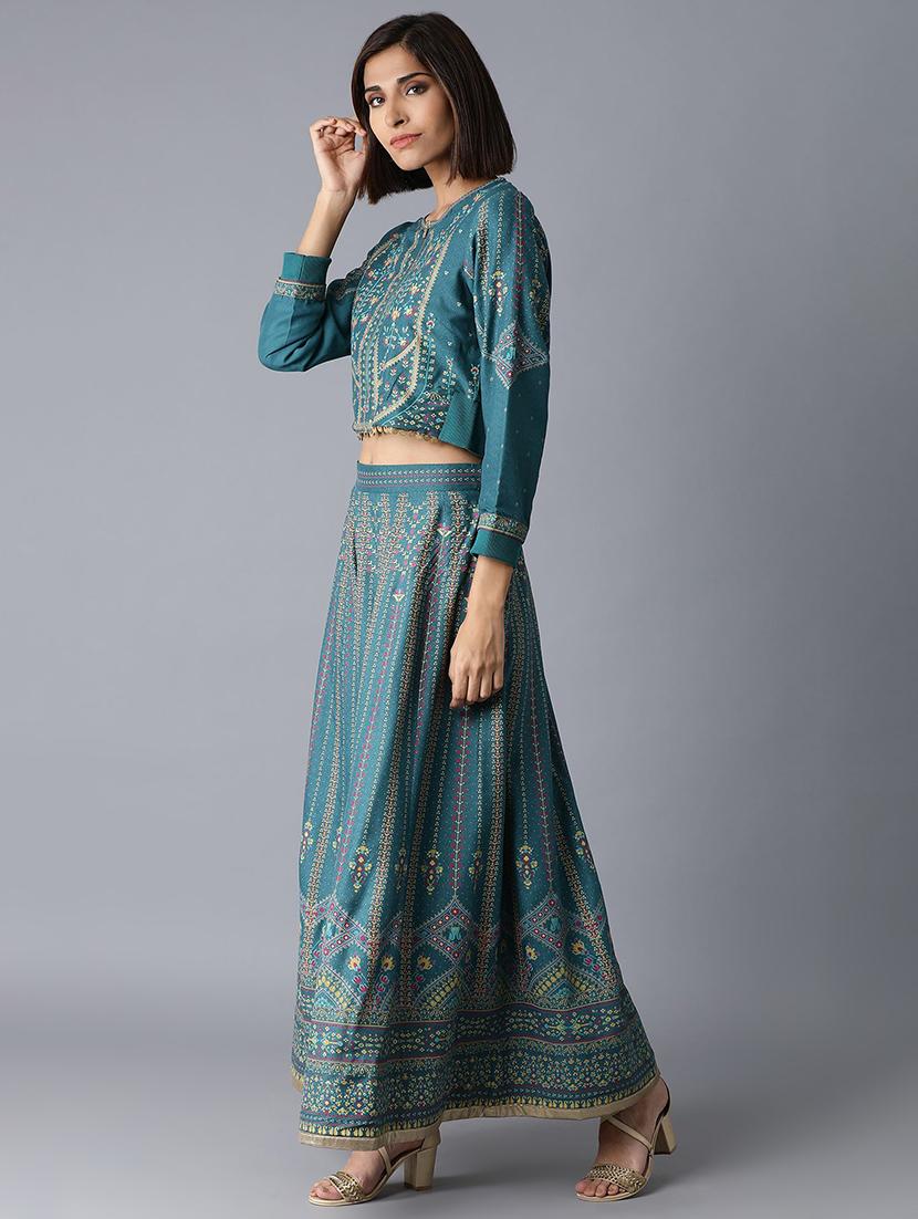 embroidered skirt top set - 17818037 -  Standard Image - 1