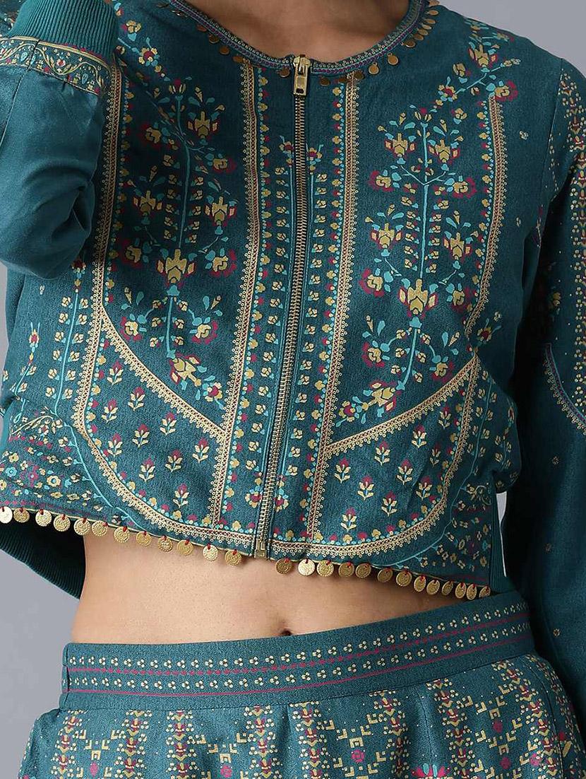 embroidered skirt top set - 17818037 - Standard Image - 4