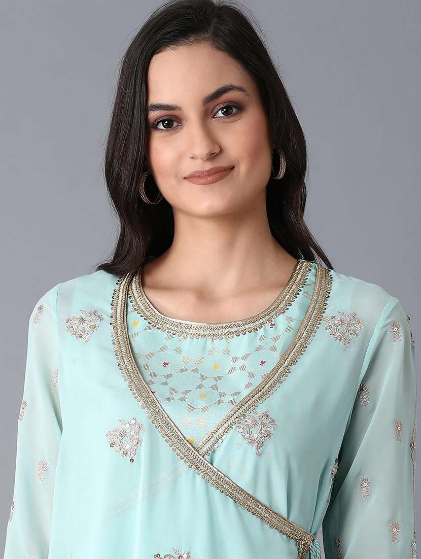 embellished kurta palazzo set - 17818038 -  Standard Image - 4