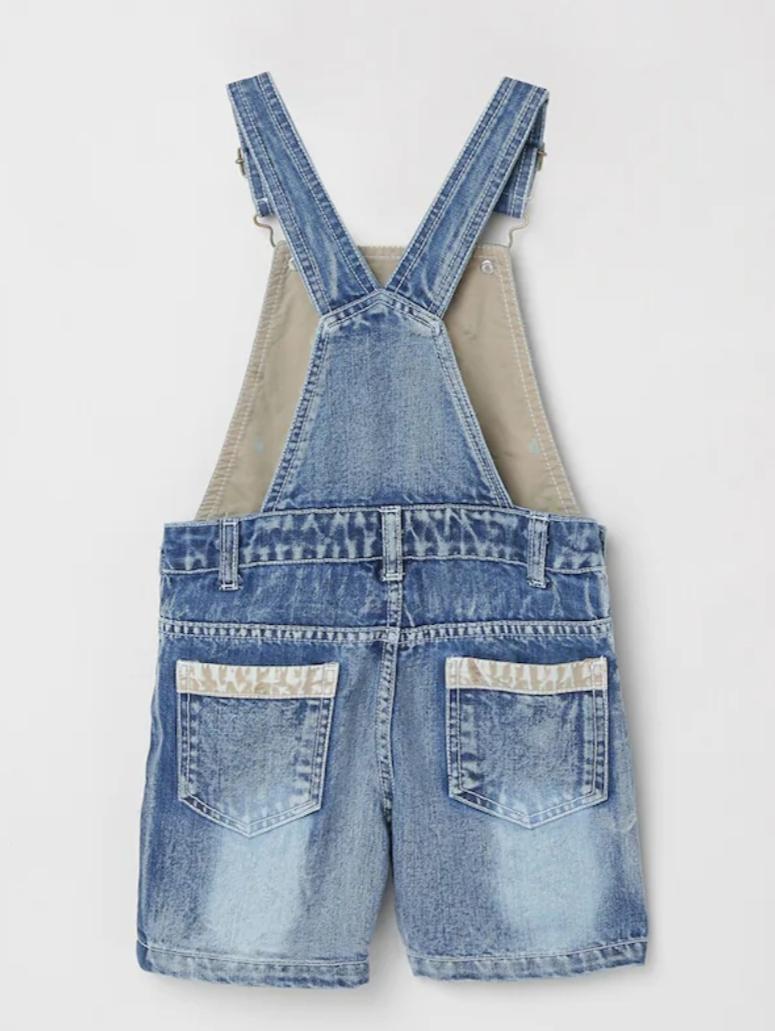 darkblue denim shorts & three fourth - 17819252 - Standard Image - 1
