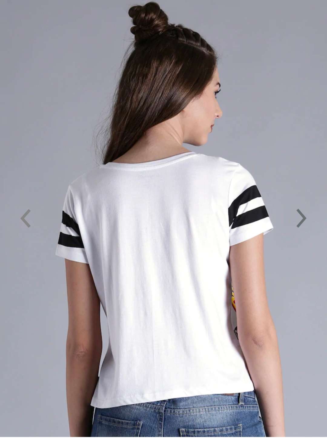 white printed cotton t-shirt  - 17820432 -  Standard Image - 1