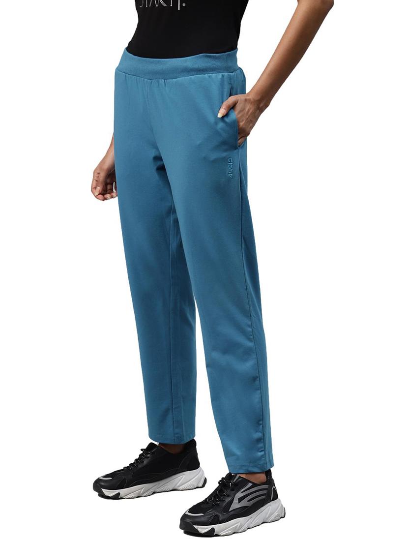 mid rise solid track pant - 17820618 -  Standard Image - 1