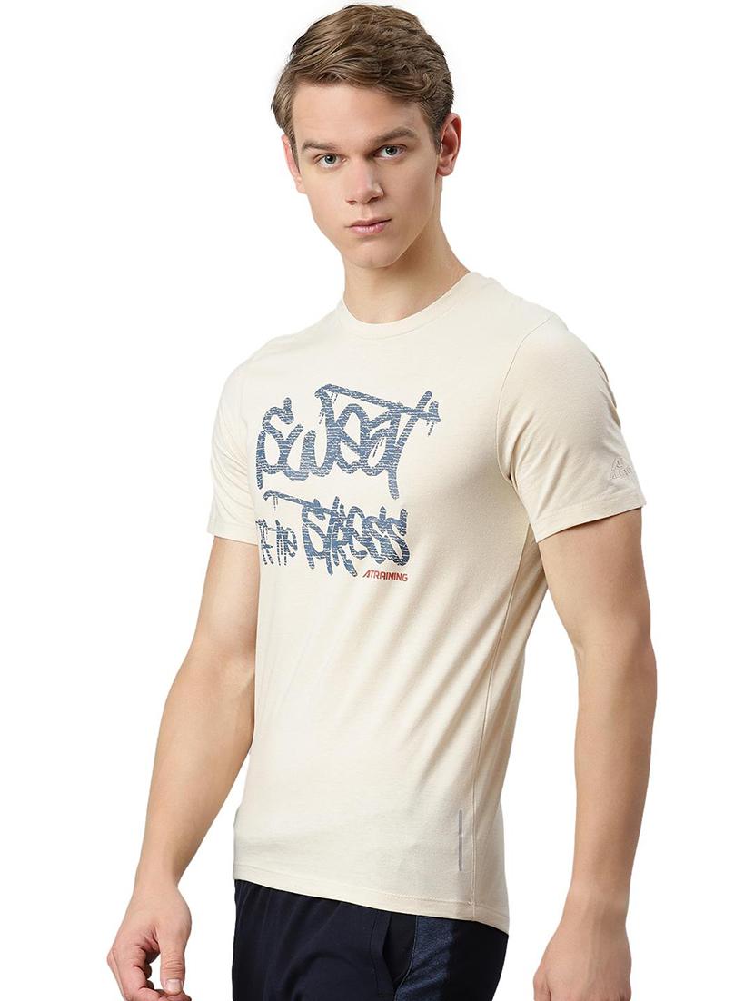 beige printed t-shirt - 17820656 - Standard Image - 1