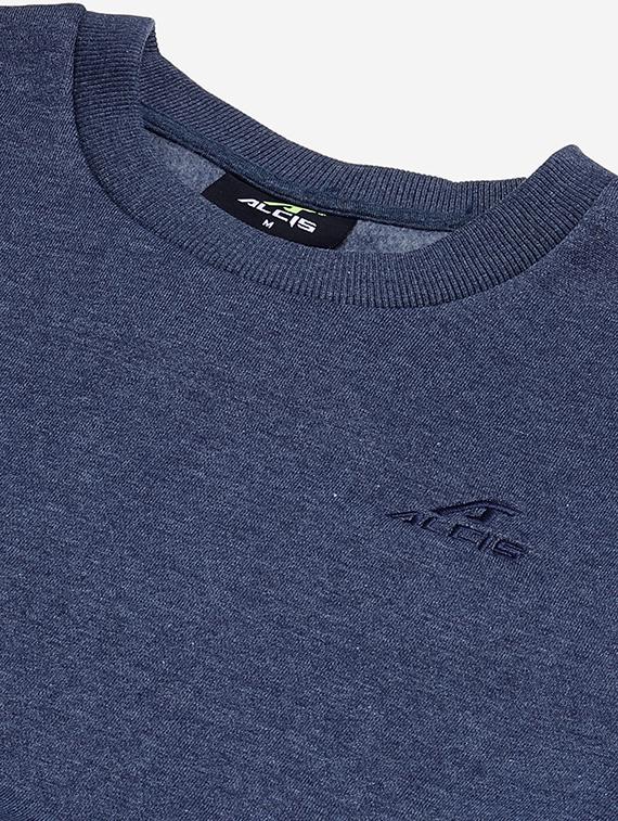 navy blue solid sweatshirt - 17820671 - Standard Image - 4