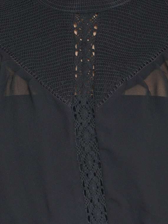 mock neck laced blouson top  - 17822278 -  Standard Image - 4