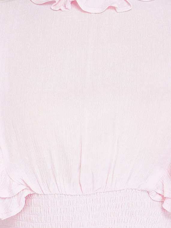 ruffle detail crop top  - 17822286 -  Standard Image - 4